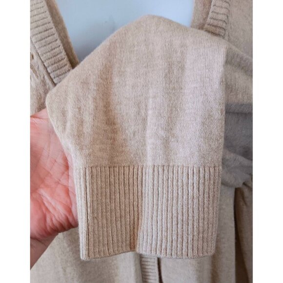 Snowflakes Winter Cardigan Sweater Gold Leaves Tan Holiday XXL - Picture 10 of 14